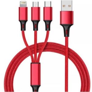 کابل شارژ USB به لایتنینگ Lightning ،تایپ سی type -c و میکرو USB